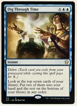 Dig Through Time - #119-MTG-Commander 2021 (C21)-Regular-NM - Image 1