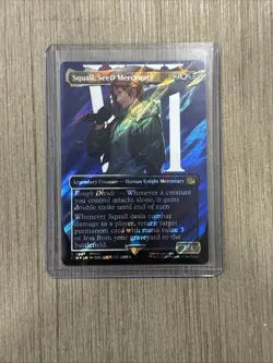 MTG Squall, SeeD Mercenary (Borderless) (Surge Foil) Final Fantasy Foil - Image 1