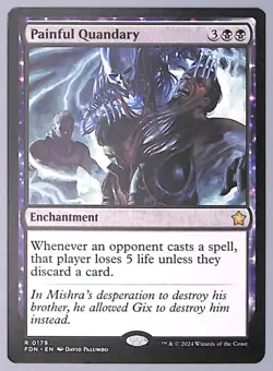 Painful Quandary - 179 - Foundations (FDN) MTG - Image 1