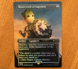 Masterwork of Ingenuity, R 0863, NM Foil, MTG Secret Lair x Marvel, Groot, SLD - Image 1