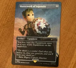 Masterwork of Ingenuity, R 0863, NM Foil, MTG Secret Lair x Marvel, Groot, SLD - Image 2