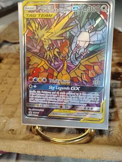 Pokemon Moltres Zapdos Articuno GX Full Art TAG TEAM Promo Holo SM210 300HP 🔥 - Image 1