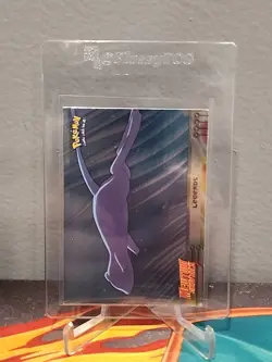 1999 Topps Pokemon the First Movie Legends Silver Foil #1 Blue Logo - Image 4