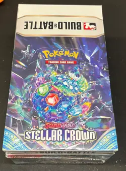 Pokemon SV7 Stellar Crown Build & Battle Kit DISPLAY Box=10 Kits FACTORY SEALED! - Image 1