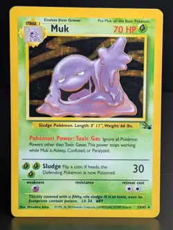 MUK 13/62 1999 FOSSIL SET POKEMON CARD HOLO - Image 1