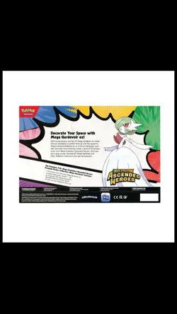 Pokemon TCG Ascended Heroes Premium Poster Collection Mega Gardevoir EX SEALED - Image 2
