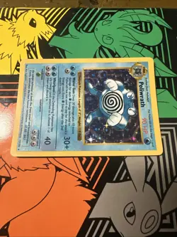 Pokemon TCG Poliwrath Base Set Shadowless 13/102 Holo Rare 90HP - LP - Image 2