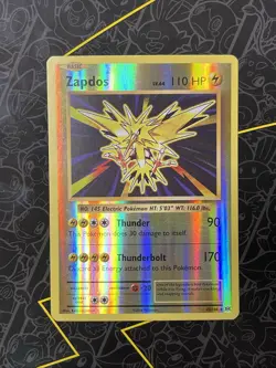 Pokemon Zapdos Evolutions Reverse Holo Rare Basic 42/108 110HP 2016 - Image 1