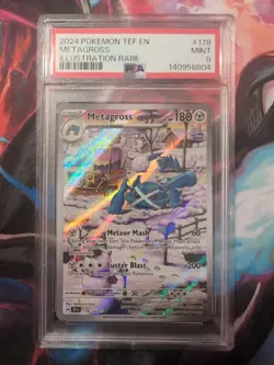 Pokemon TCG Metagross 178/162 SV05: Temporal Forces Holo PSA 9 - Image 1