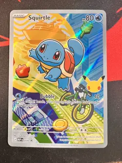 Pokemon Squirtle MEP 039 First Partner Illustration Rare Promo 30th Anniversary - Image 1