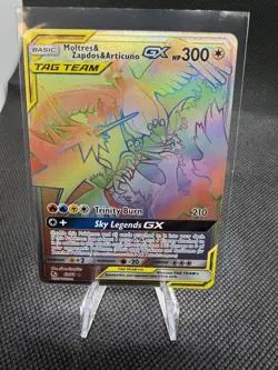 Moltres Zapdos Articuno 69/68 Rainbow Tag Team | 2019 Pokemon TCG Hidden Fates - Image 1