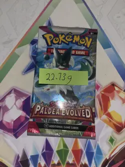 Heavy 22.73g Pokemon Sealed Paldea Evolved Booster Pack - Image 2