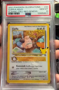 2021 POKEMON CELEBRATIONS CLASSIC COLLECTION #20 CLEFFA-HOLO CLASSIC COLL-NEO GE - Image 1