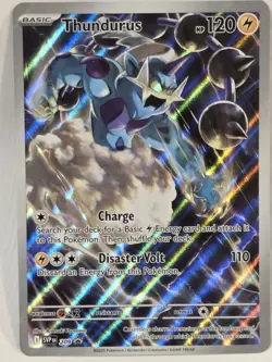 Thundurus 209 BLACK STAR PROMO NM Sv: Black Bolt Pokemon TCG Full Art HOLO - Image 1
