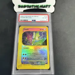 2003 Pokemon Skyridge #145 Celebi Reverse Foil PSA 6 ! - Image 1