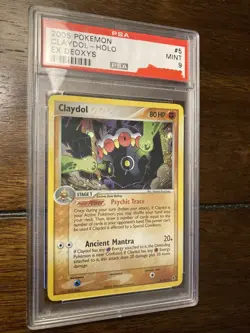 2005 pokemon claydol -holo ex deoxys psa 9 - Image 2