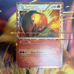 Pokemon Typhlosion PRIME Promo HGSS09 Holo 140 HP Flare Destroy - Image 2