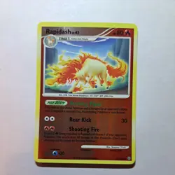 Pokemon TCG Rapidash 22/100 Stormfront Reverse Holo Rare LP - Image 1