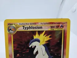 Typhlosion 18/111 Neo Genesis Holo Rare Pokemon TCG 2000 LP Borderline NM - Image 2