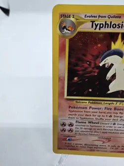 Typhlosion 18/111 Neo Genesis Holo Rare Pokemon TCG 2000 LP Borderline NM - Image 3