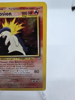 Typhlosion 18/111 Neo Genesis Holo Rare Pokemon TCG 2000 LP Borderline NM - Image 4