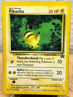 Wizards Black Star Promos Pikachu 27 Promo Pokemon MP/HP - Image 1