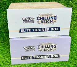 2x Pokemon Chilling Reign Elite Trainer Box ETB Set Lot of 2 Sealed - Image 2