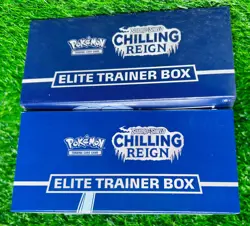 2x Pokemon Chilling Reign Elite Trainer Box ETB Set Lot of 2 Sealed - Image 4