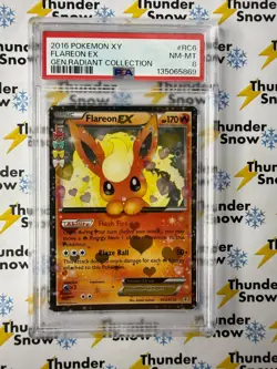 Flareon ex #RC6 Generations Radiant Collection 2016 Pokemon XY PSA 8 - Image 1