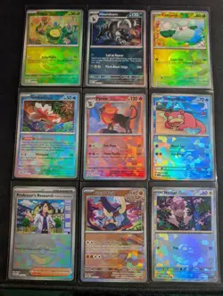 Prismatic Evolutions Pokeball Reverse Holo 9 Cards Lot - Pokemon TCG - NM - Image 1
