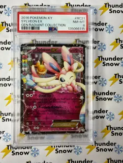 Sylveon ex #RC21 Generations Radiant Collection 2016 Pokemon XY PSA 8 - Image 1