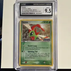 2005 Pokemon Yanma EX Unseen Forces 50/115 Reverse Holo CGC 9.5 - Image 1