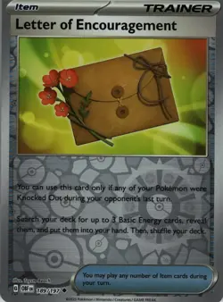 Letter of Encouragement 189/197 Uncommon Obsidian Flames Pokemon Reverse Holo LP - Image 1