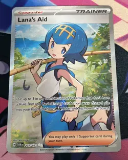 2024 Pokemon Twilight Masquerade Lana’s Aid Full Art Near Mint No.207 - Image 1