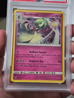 2023 Pokemon Sun & Moon Gardevoir Holo Strong Bond Tins Promo #141 PSA 9 - Image 4