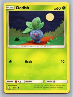 Oddish 6/214 Unbroken Bonds Basic Grass-Type Weed TCG Collectible 2019 - Image 1