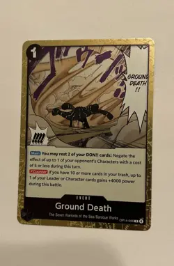 One Piece TCG Ground Death OP14-096 Foil The Azure Sea’s Seven NM - Image 2