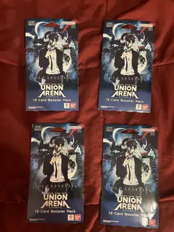 Union Arena Solo Leveling Sleeved Booster Blister Pack x 4 English - Image 1