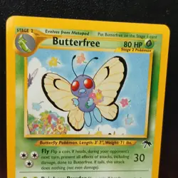 Pokemon TCG Butterfree Southern Islands Promo Card 09/18 LP+ Condition - Image 2