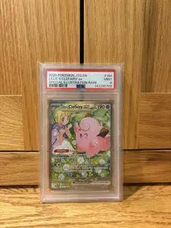 Pokemon TCG Lillie's Clefairy EX Journey Together Sir Card 184/159 Graded PSA 9 - Image 1