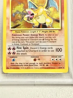 Charizard Base Set Holo 4/102 PSA 6 Pokemon TCG Unlimited Rare Card - Image 4