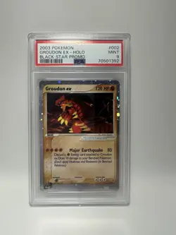 2003 Groudon ex Non Holo Black Star Promo 002 Vintage Pokemon Card PSA 9 MINT - Image 1