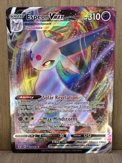 Espeon VMAX 065/203 Evolving Skies Pokemon TCG Holo Ultra Card - Image 1