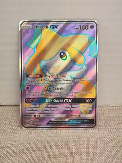 Pokemon Jirachi GX 079A/236 Alternate Art Full Art Holo Promo Card English - Image 1