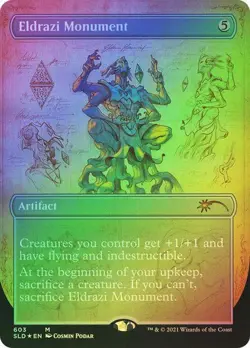 1 x FOIL Eldrazi Monument - Near Mint MTG Secret Lair603 - Image 1