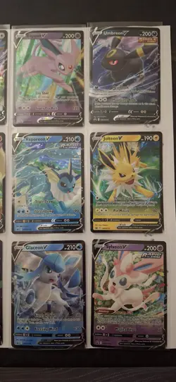 Eevee Evolutions V Promo Complete SWSH 9 Card Set Eeveelutions Pokemon NM LP - Image 3
