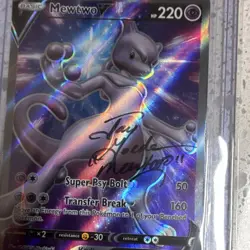 Signed Jay Goede Mewtwo V Authenticed SWSH229 Holo Card - Image 4