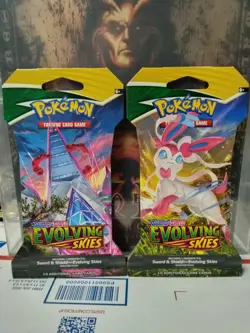 Pokemon TCG SWSH Evolving Skies Sleeved Booster Pack (2x) Factory Sealed English - Image 2