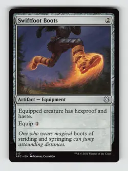 Swiftfoot Boots*Non-Foil* Commander: Adventures in the Forgotten Realms 217 MP - Image 1