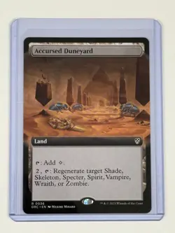 MTG Accursed Duneyard (Extended Art) Commander: Aetherdrift DRC - Image 1